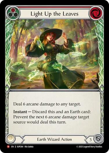 Light Up the Leaves (Red) [SUP264] (Super Slam)  Rainbow Foil | Good Games Morley