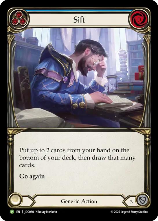 Sift (Blue) [JDG050] (Promo)  Cold Foil | Good Games Morley