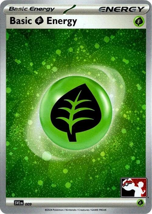 Basic Grass Energy (009) (Cosmos Holo) [Prize Pack Series Seven] | Good Games Morley