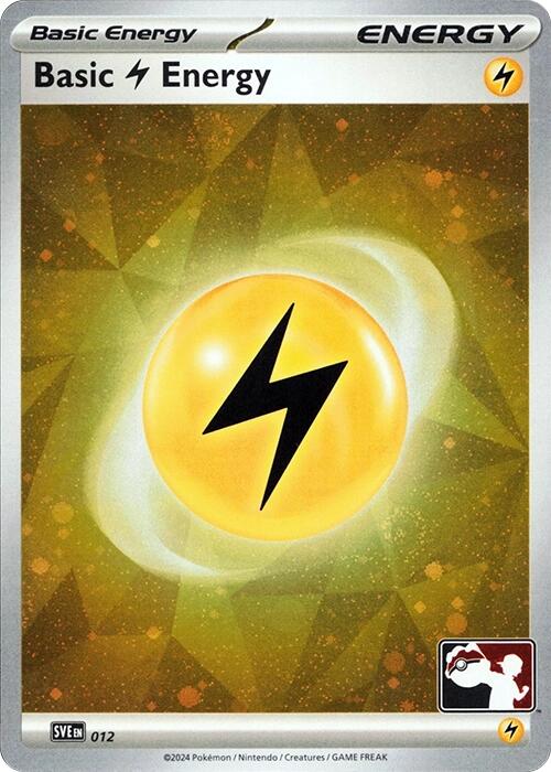 Basic Lightning Energy (012) (Cosmos Holo) [Prize Pack Series Seven] | Good Games Morley