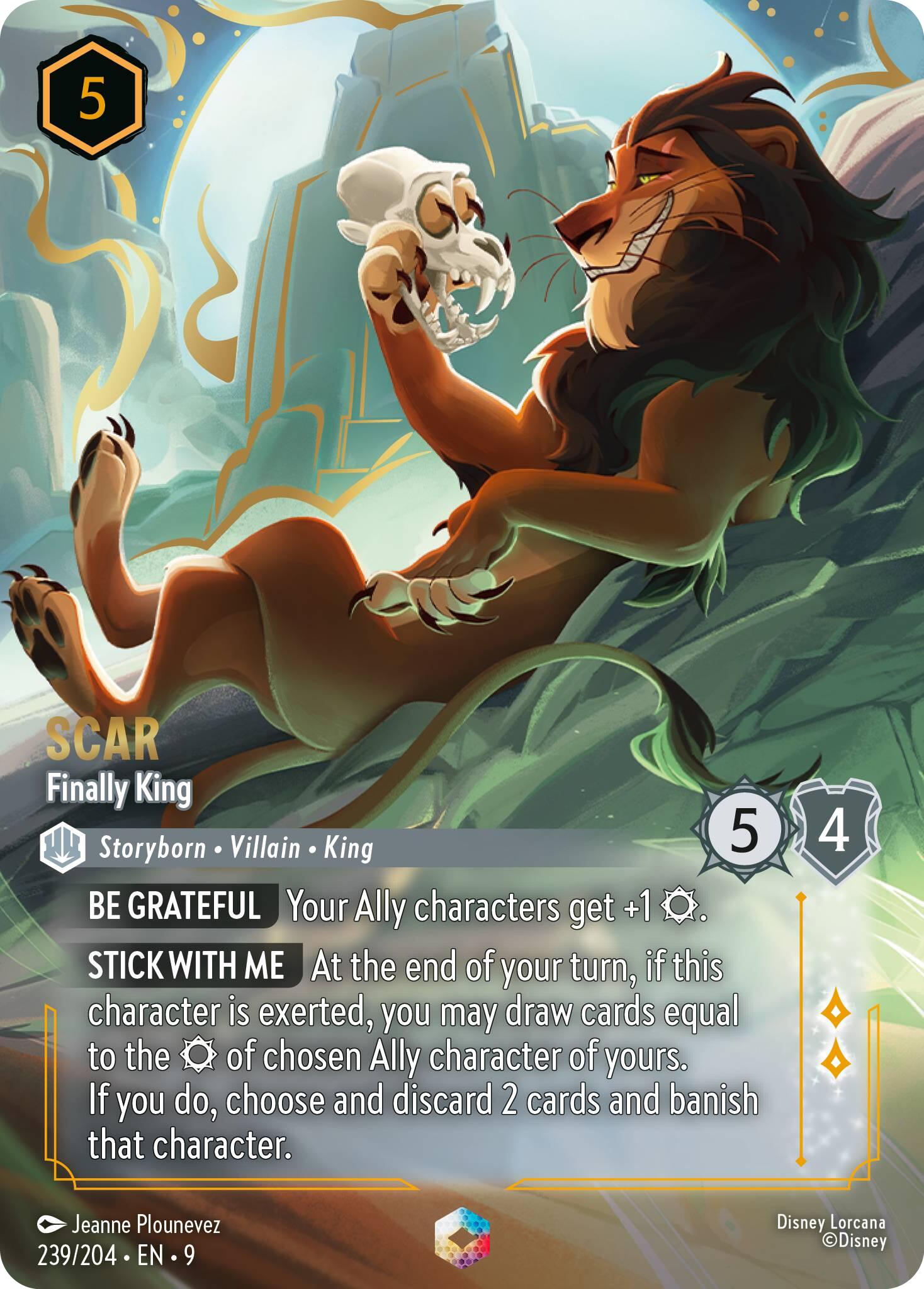 Scar - Finally King (Enchanted) (239/204) [Fabled] | Good Games Morley