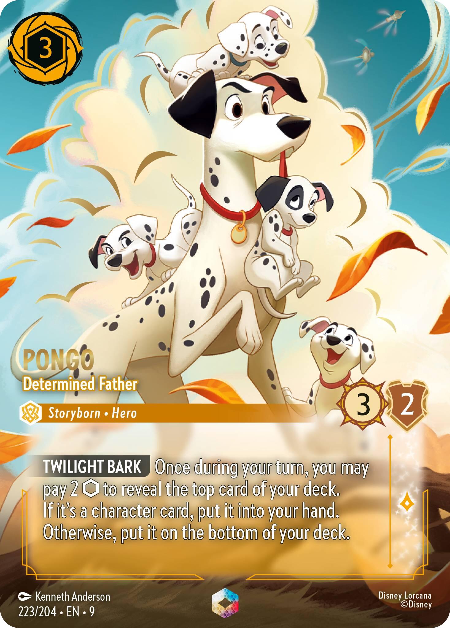 Pongo - Determined Father (Enchanted) (223/204) [Fabled] | Good Games Morley