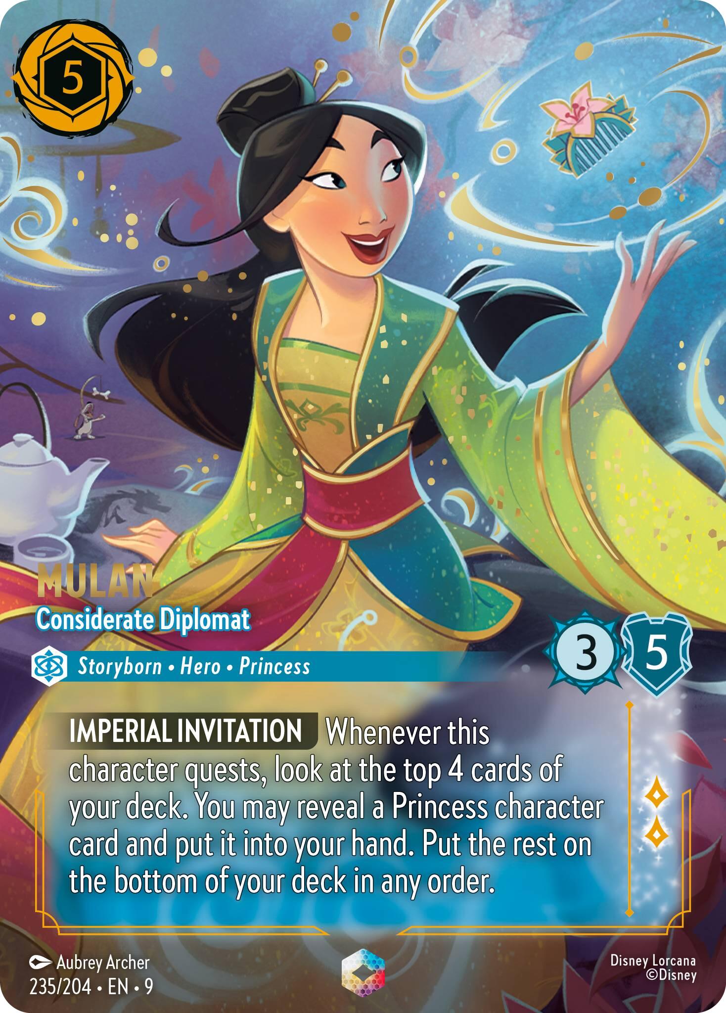 Mulan - Considerate Diplomat (Enchanted) (235/204) [Fabled] | Good Games Morley
