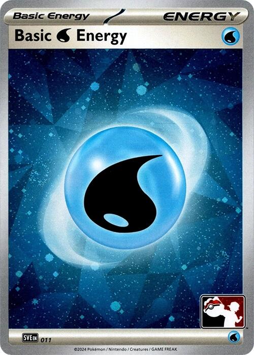Basic Water Energy (011) (Cosmos Holo) [Prize Pack Series Seven] | Good Games Morley