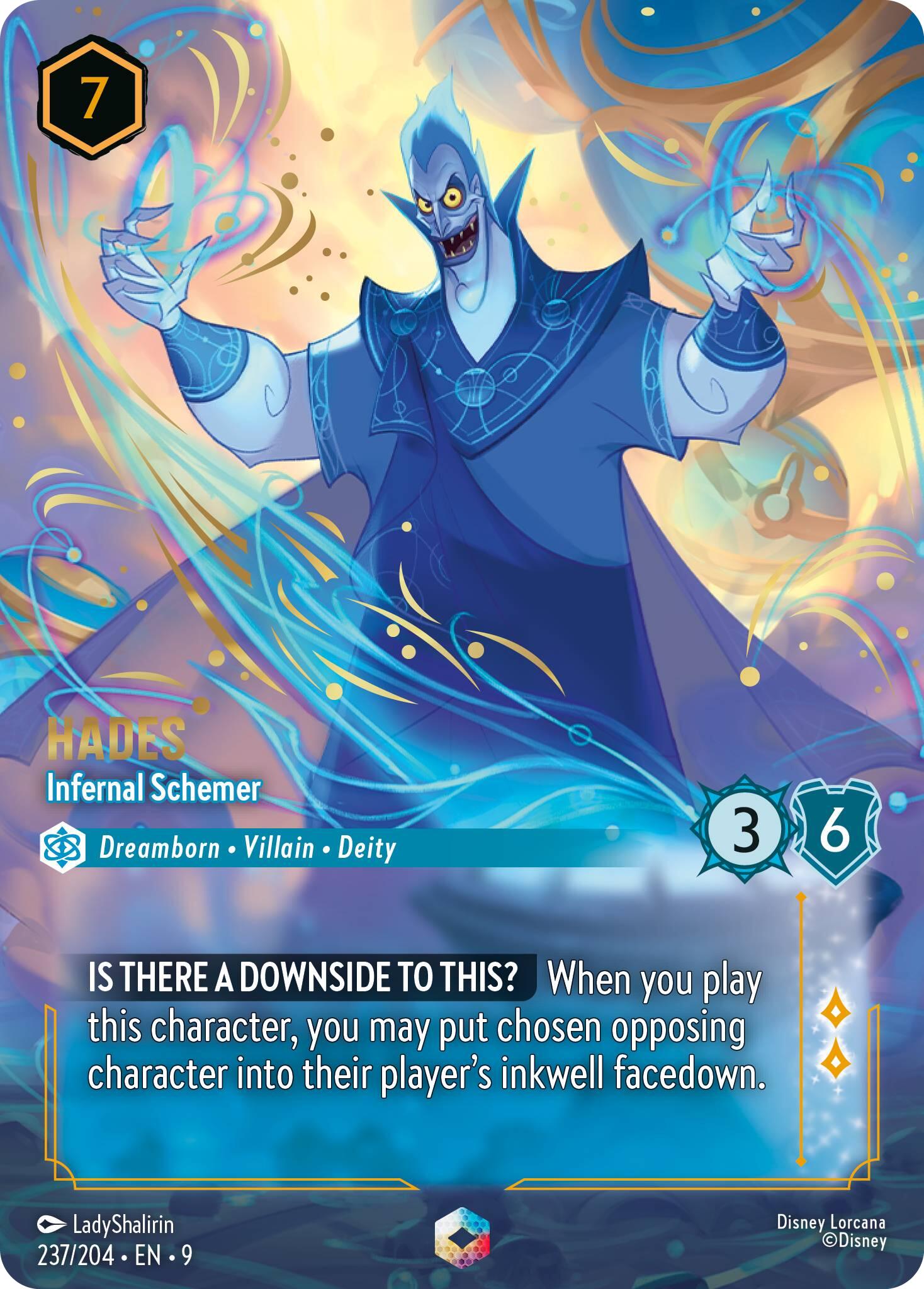 Hades - Infernal Schemer (Enchanted) (237/204) [Fabled] | Good Games Morley