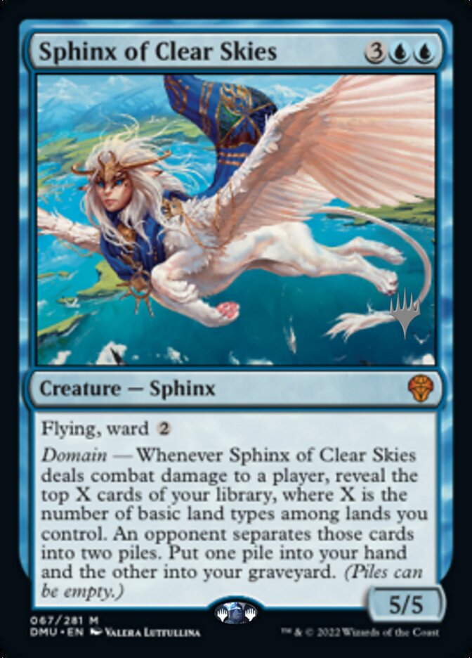 Sphinx of Clear Skies (Promo Pack) [Dominaria United Promos] | Good Games Morley