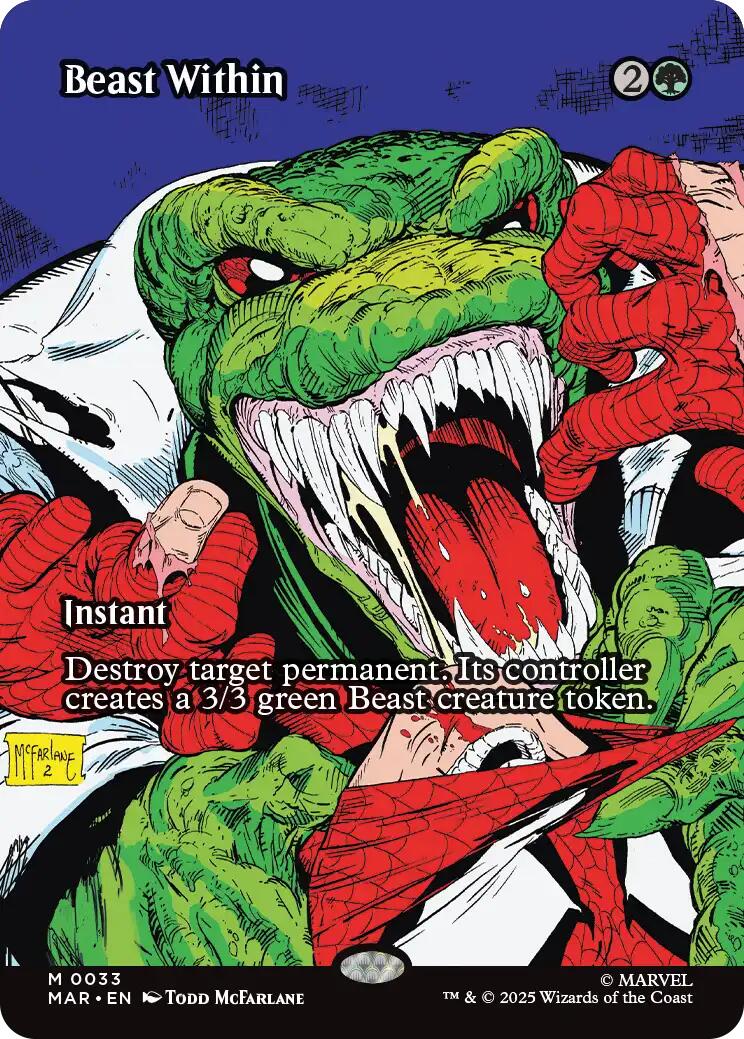 Beast Within (Borderless) [Marvel's Spider-Man: Eternal-Legal] | Good Games Morley