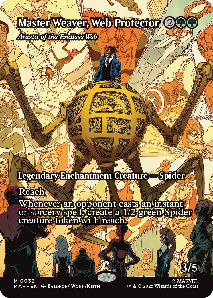 Master Weaver, Web Protector - Arasta of the Endless Web (Borderless) [Marvel's Spider-Man: Eternal-Legal] | Good Games Morley