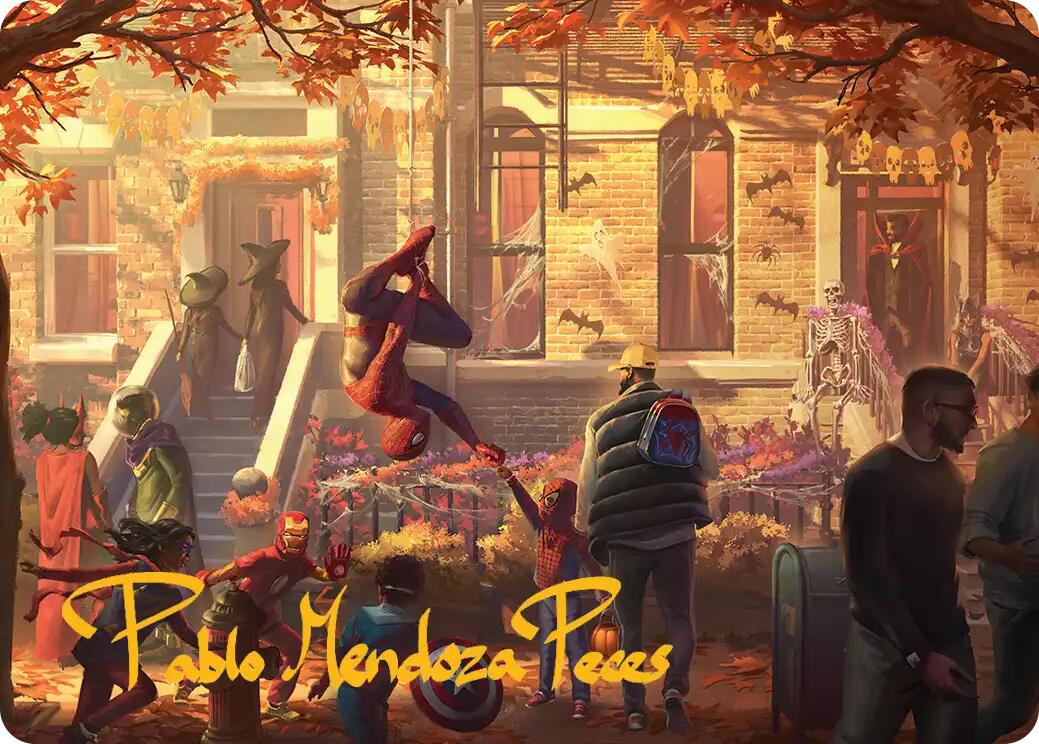 Friendly Neighborhood Art Card (Gold-Stamped Signature) [Marvel's Spider-Man Art Series] | Good Games Morley