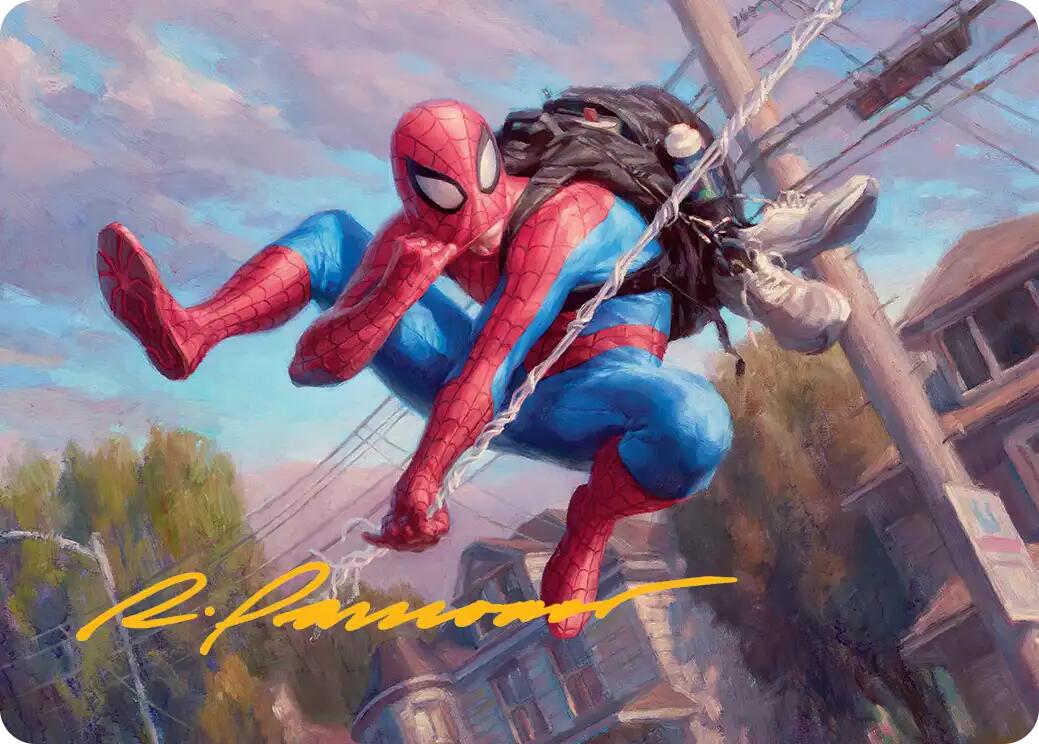 Spider-Man, Web-Slinger Art Card (Gold-Stamped Signature) [Marvel's Spider-Man Art Series] | Good Games Morley