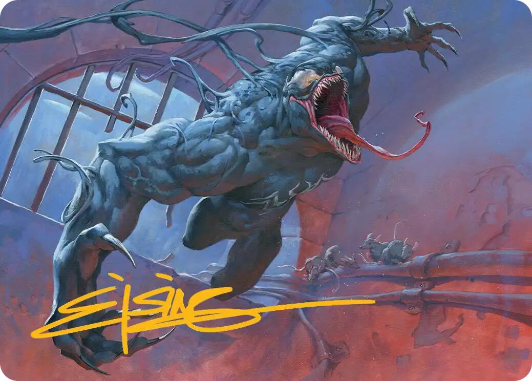 Venom, Evil Unleashed Art Card (Gold-Stamped Signature) [Marvel's Spider-Man Art Series] | Good Games Morley