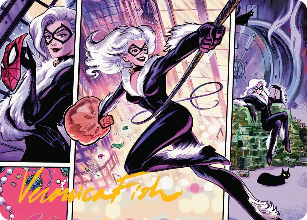 Black Cat, Cunning Thief Art Card (Gold-Stamped Signature) [Marvel's Spider-Man Art Series] | Good Games Morley