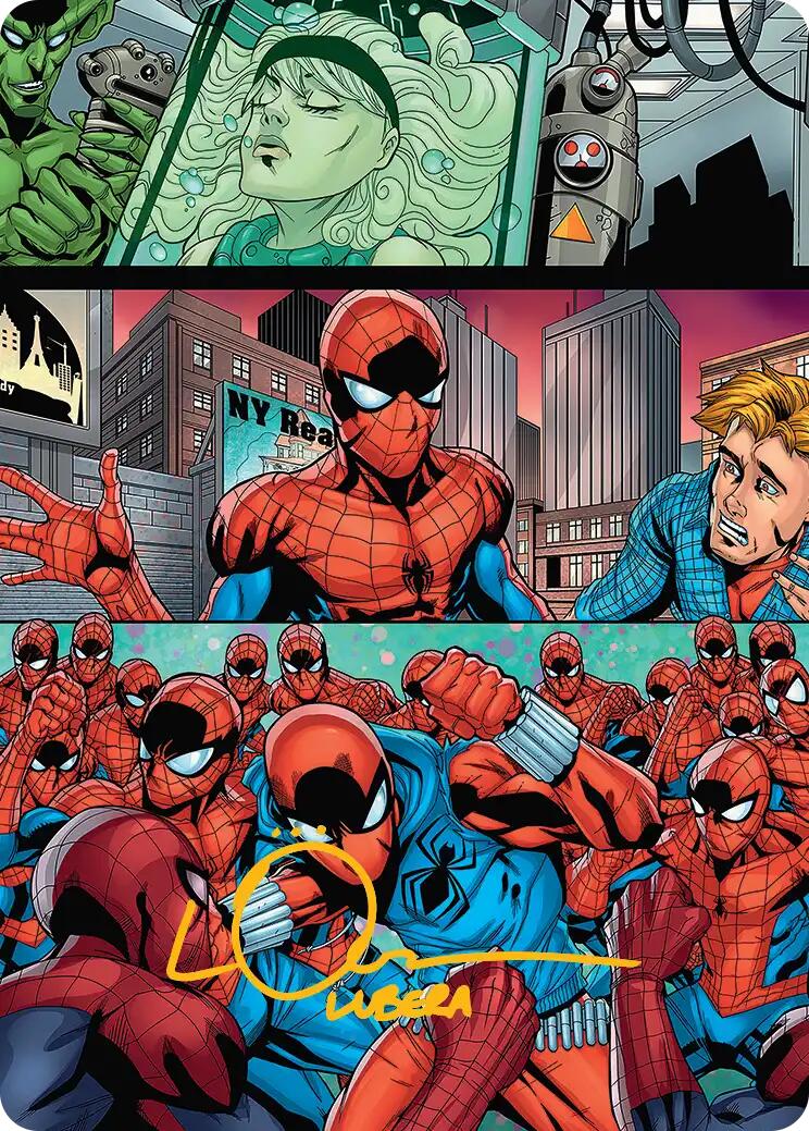 The Clone Saga Art Card (Gold-Stamped Signature) [Marvel's Spider-Man Art Series] | Good Games Morley