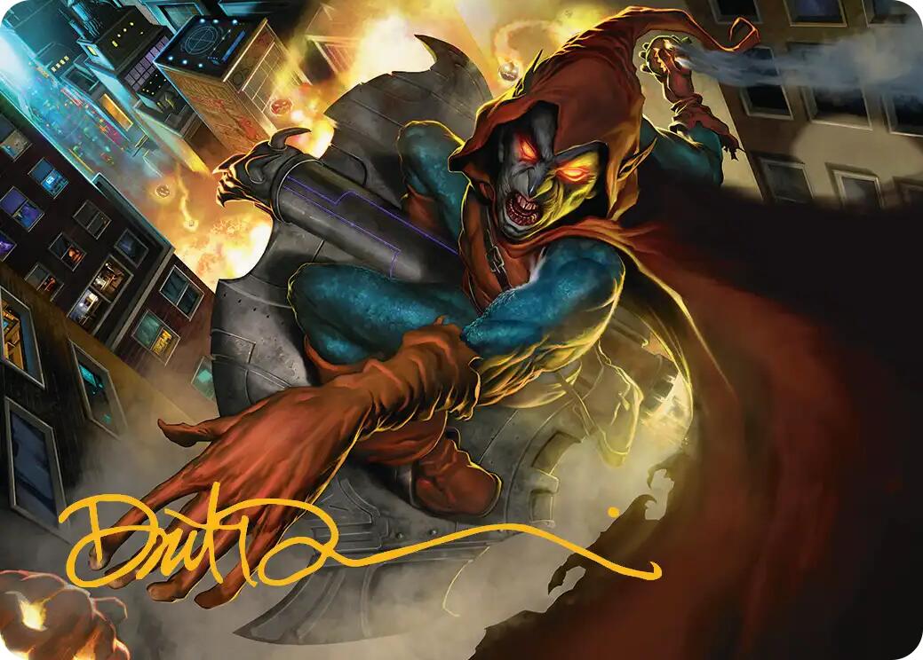 Hobgoblin, Mantled Marauder Art Card (Gold-Stamped Signature) [Marvel's Spider-Man Art Series] | Good Games Morley