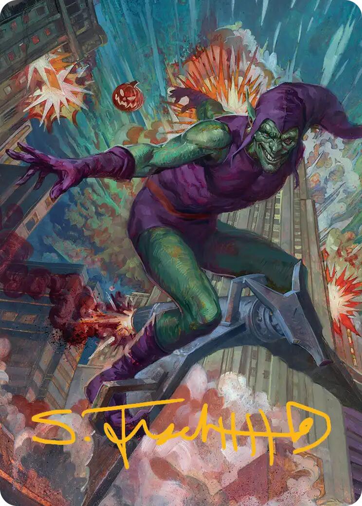Green Goblin Art Card (26/54) (Gold-Stamped Signature) [Marvel's Spider-Man Art Series] | Good Games Morley