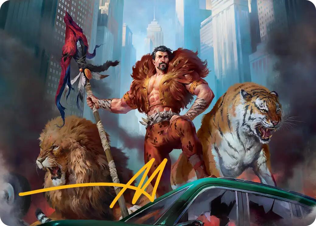 Kraven, Proud Predator Art Card (Gold-Stamped Signature) [Marvel's Spider-Man Art Series] | Good Games Morley