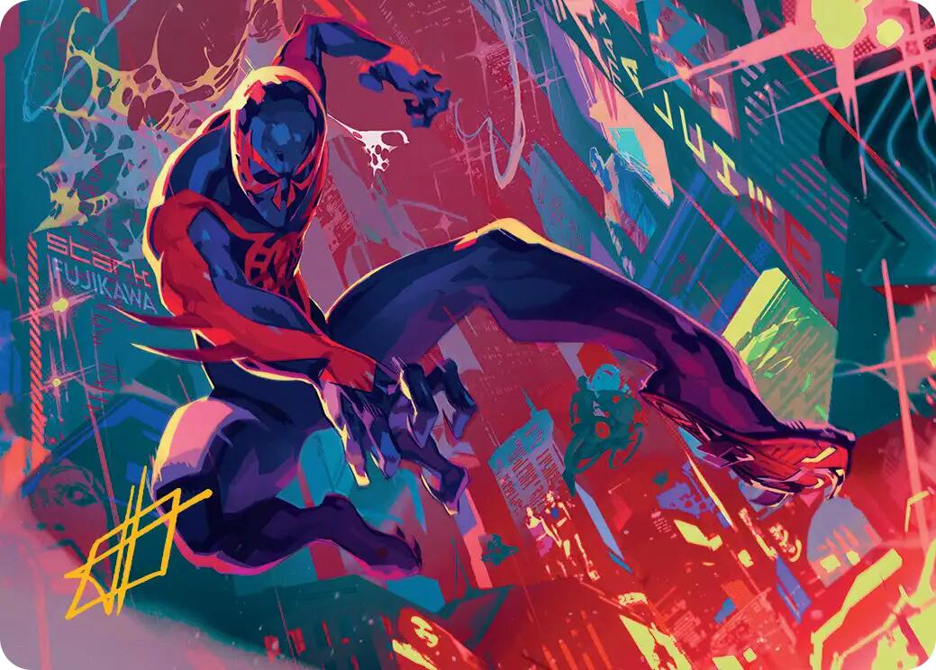 Spider-Man 2099 Art Card (Gold-Stamped Signature) [Marvel's Spider-Man Art Series] | Good Games Morley
