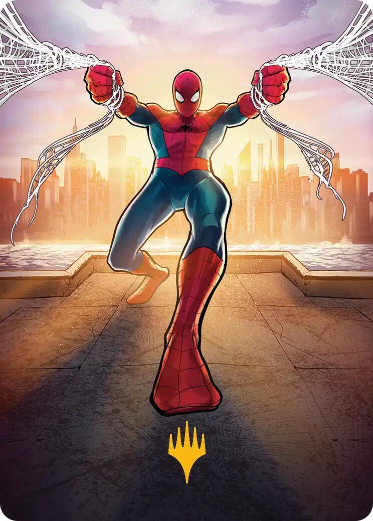 Amazing Spider-Man Art Card (36/54) (Gold-Stamped Planeswalker Symbol) [Marvel's Spider-Man Art Series] | Good Games Morley