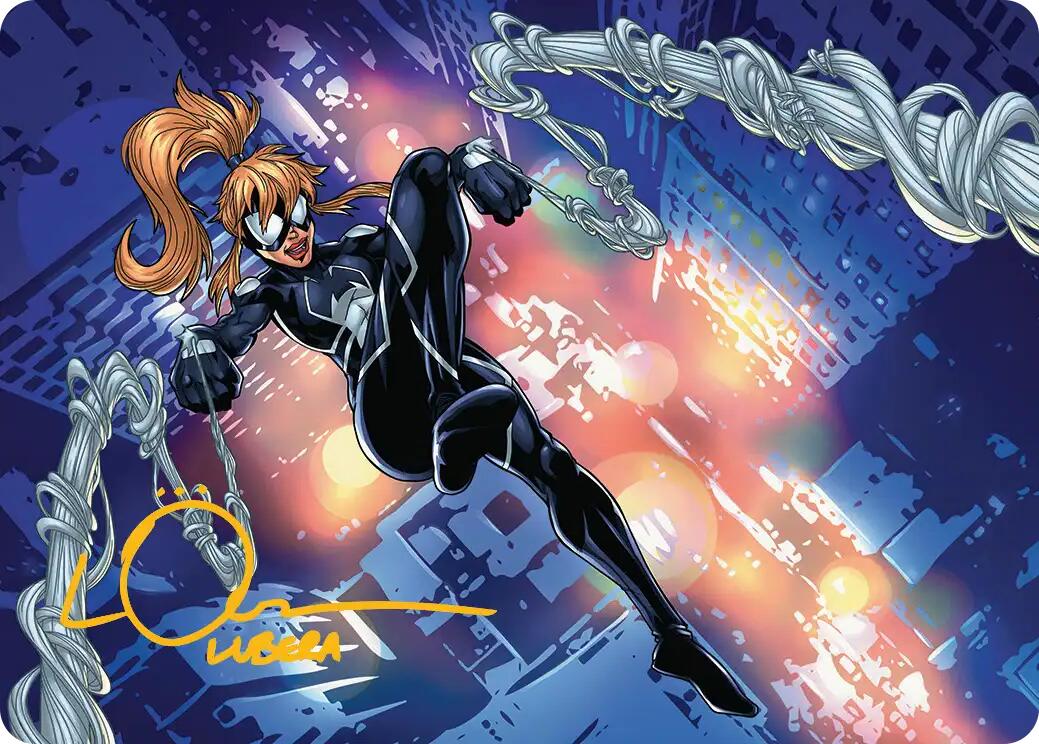 Arana, Heart of the Spider Art Card (Gold-Stamped Signature) [Marvel's Spider-Man Art Series] | Good Games Morley