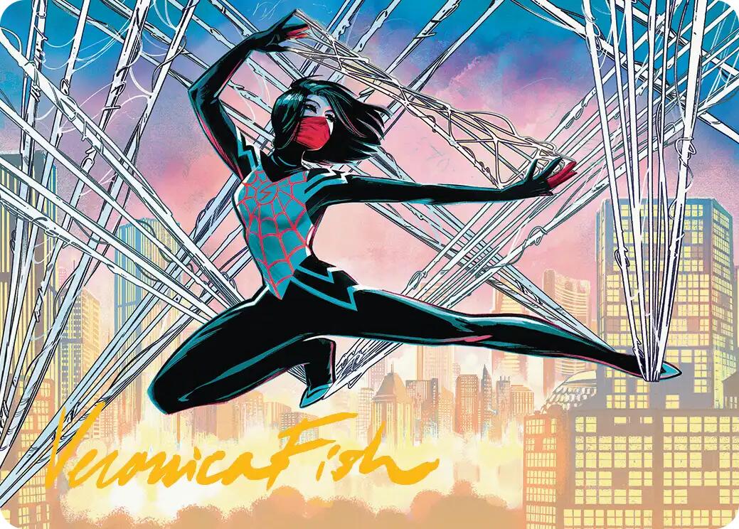 Silk, Web Weaver Art Card (39/54) (Gold-Stamped Signature) [Marvel's Spider-Man Art Series] | Good Games Morley