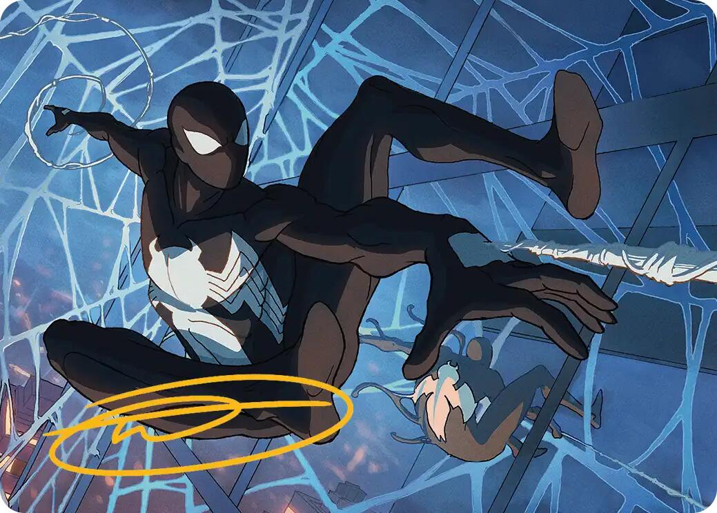 Symbiote Spider-Man Art Card (Gold-Stamped Signature) [Marvel's Spider-Man Art Series] | Good Games Morley