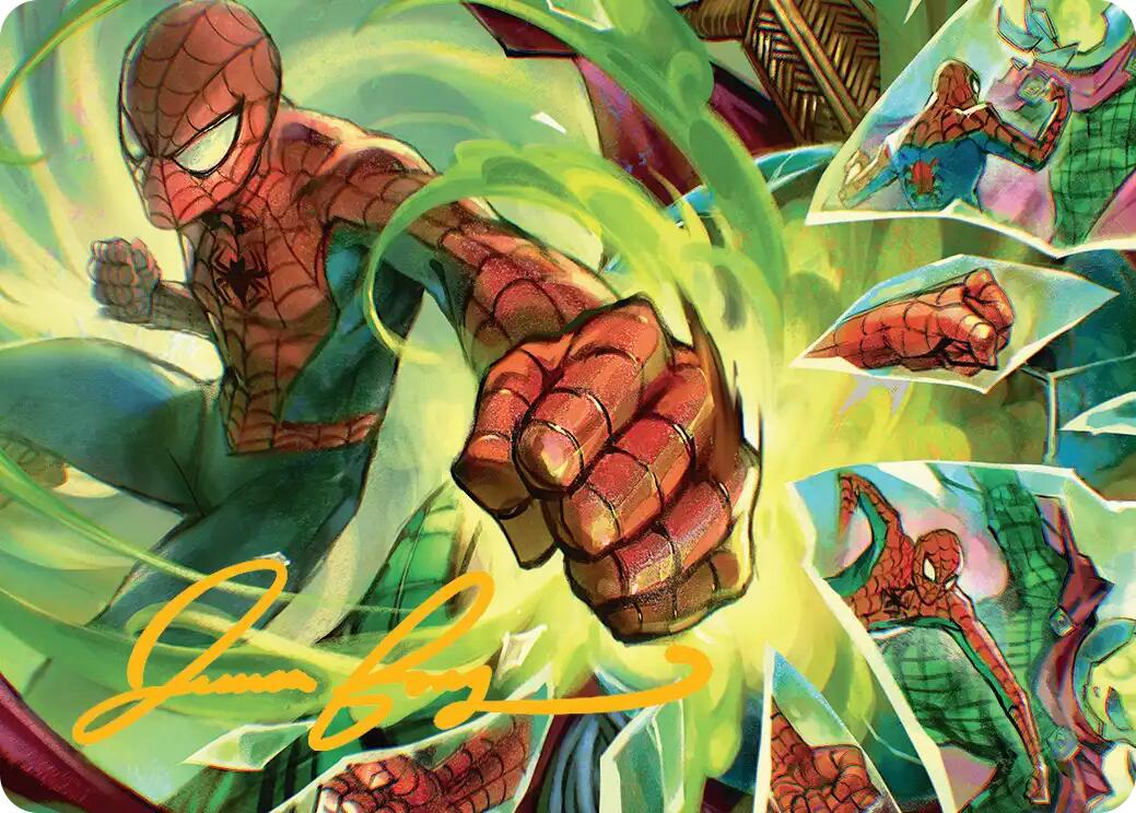 Kapow! Art Card (Gold-Stamped Signature) [Marvel's Spider-Man Art Series] | Good Games Morley