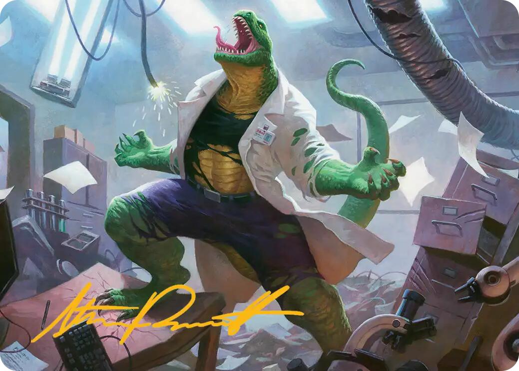 Lizard, Connors's Curse Art Card (Gold-Stamped Signature) [Marvel's Spider-Man Art Series] | Good Games Morley