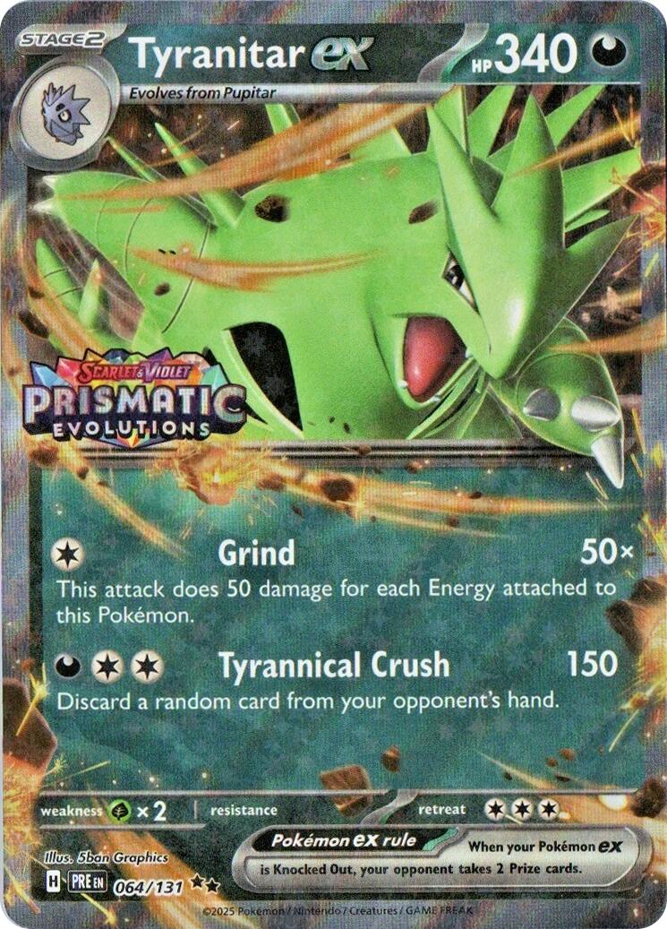 Tyranitar ex (064/131) (Prismatic Evolutions Stamp) [Miscellaneous Cards] | Good Games Morley
