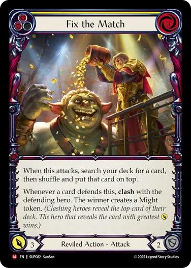 Fix the Match [SUP082] (Super Slam)  Rainbow Foil | Good Games Morley