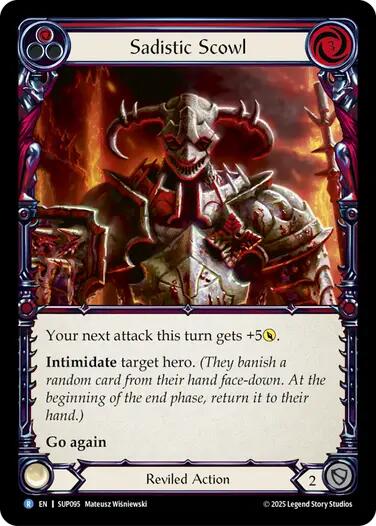 Sadistic Scowl [SUP095] (Super Slam)  Rainbow Foil | Good Games Morley