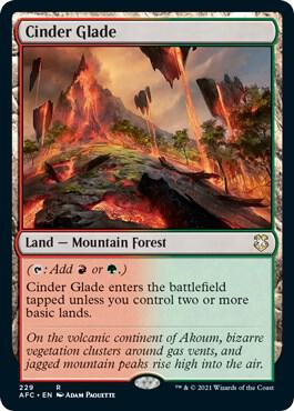 Cinder Glade 229/62 (Commander: Adventures in the Forgotten Realms)  | Good Games Morley
