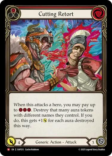 Cutting Retort [SUP215] (Super Slam)  Rainbow Foil | Good Games Morley