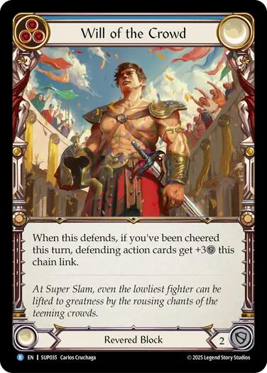 Will of the Crowd [SUP035] (Super Slam)  Rainbow Foil | Good Games Morley