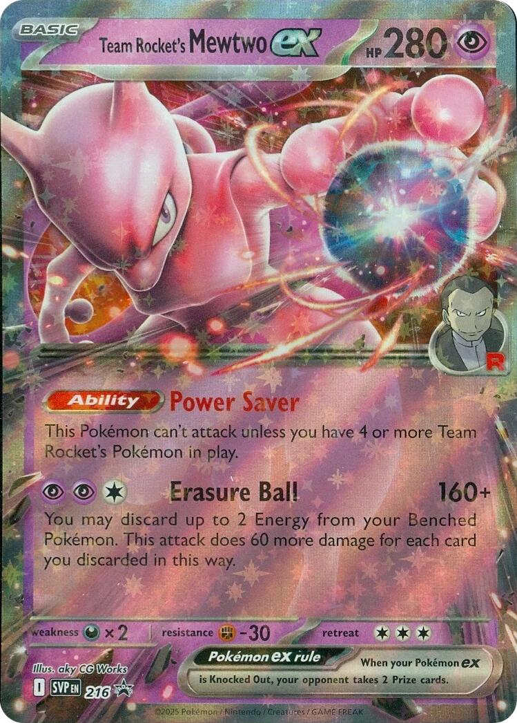 Team Rocket's Mewtwo ex (216) [Scarlet & Violet: Black Star Promos] | Good Games Morley