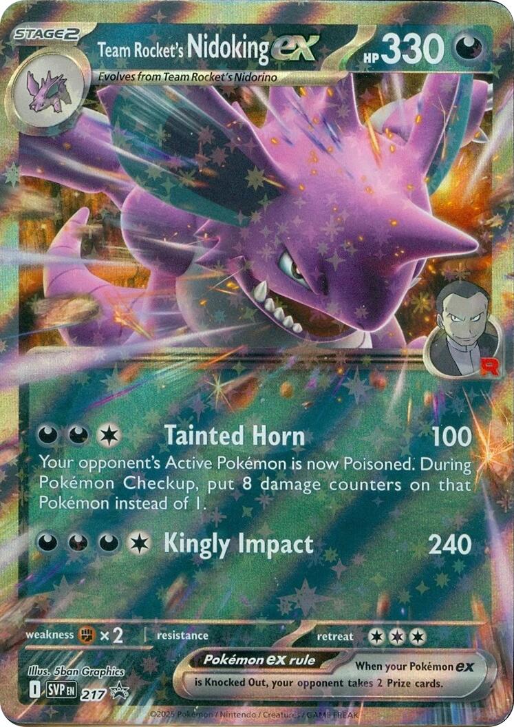 Team Rocket's Nidoking ex (217) [Scarlet & Violet: Black Star Promos] | Good Games Morley