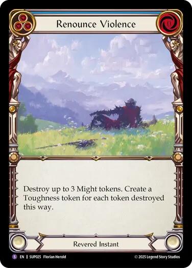 Renounce Violence [SUP025] (Super Slam)  Rainbow Foil | Good Games Morley