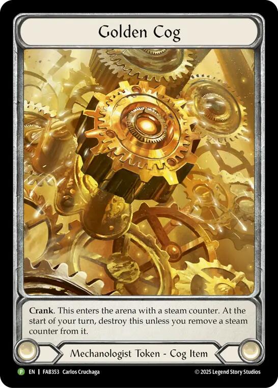 Golden Cog (FAB353) [FAB353] (Promo)  Cold Foil | Good Games Morley
