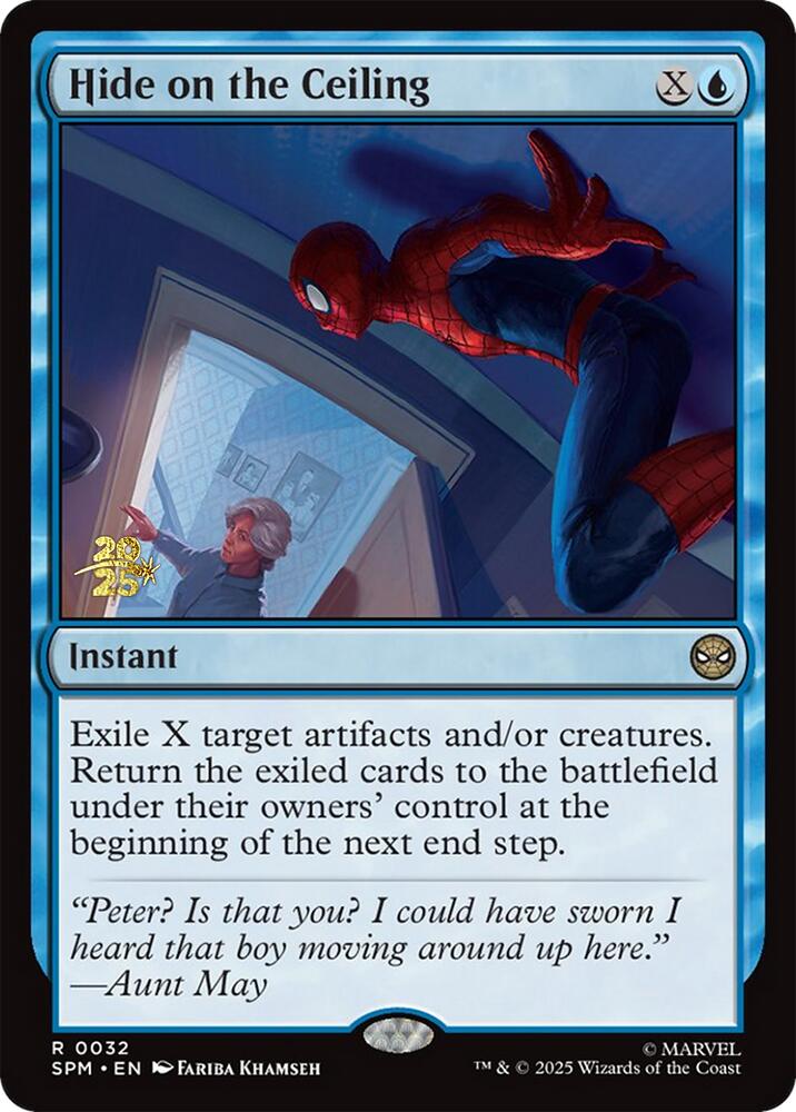 Hide on the Ceiling [Marvel's Spider-Man Prerelease Promos] | Good Games Morley