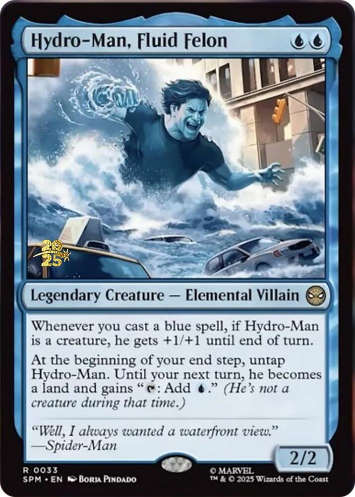 Hydro-Man, Fluid Felon [Marvel's Spider-Man Prerelease Promos] | Good Games Morley