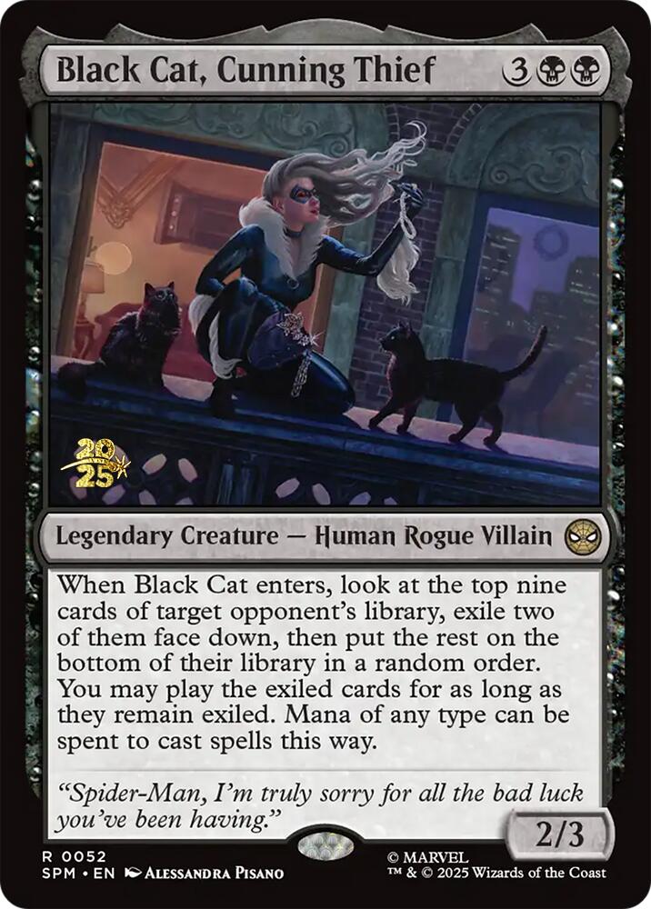 Black Cat, Cunning Thief [Marvel's Spider-Man Prerelease Promos] | Good Games Morley