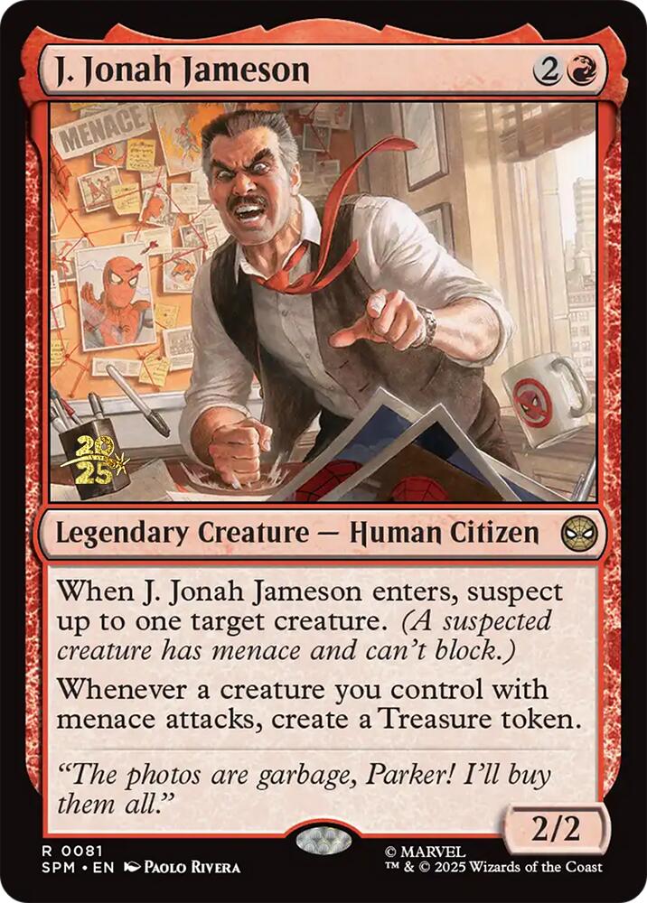 J. Jonah Jameson [Marvel's Spider-Man Prerelease Promos] | Good Games Morley