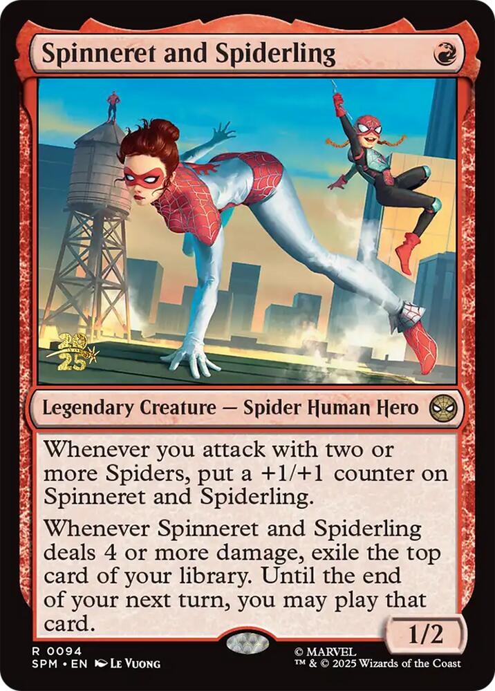 Spinneret and Spiderling [Marvel's Spider-Man Prerelease Promos] | Good Games Morley