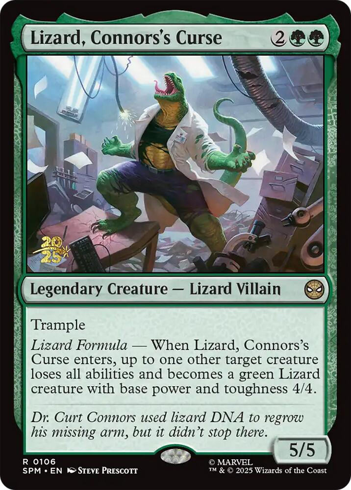 Lizard, Connors's Curse [Marvel's Spider-Man Prerelease Promos] | Good Games Morley