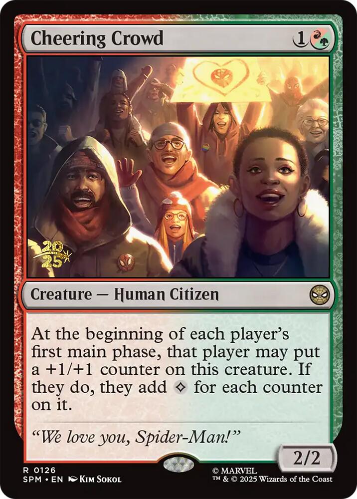 Cheering Crowd [Marvel's Spider-Man Prerelease Promos] | Good Games Morley
