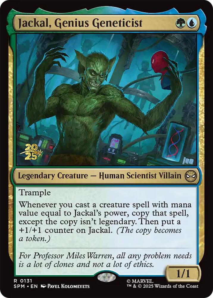 Jackal, Genius Geneticist [Marvel's Spider-Man Prerelease Promos] | Good Games Morley