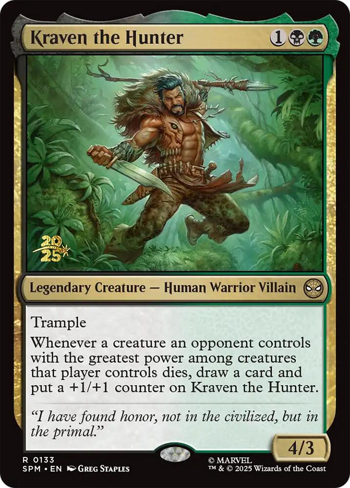 Kraven the Hunter [Marvel's Spider-Man Prerelease Promos] | Good Games Morley