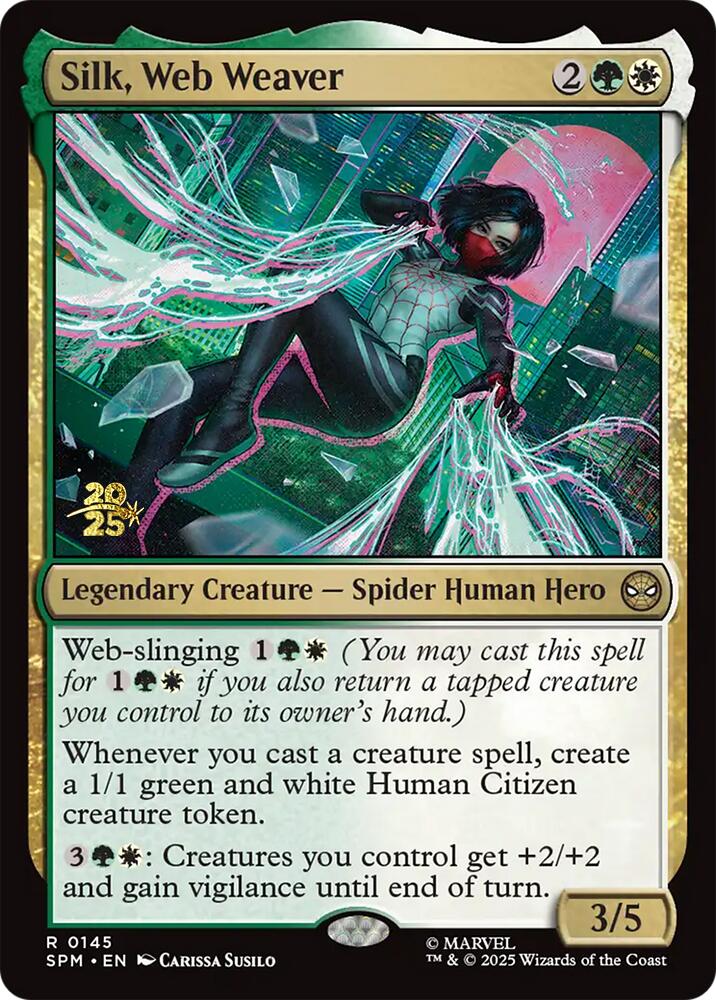 Silk, Web Weaver [Marvel's Spider-Man Prerelease Promos] | Good Games Morley