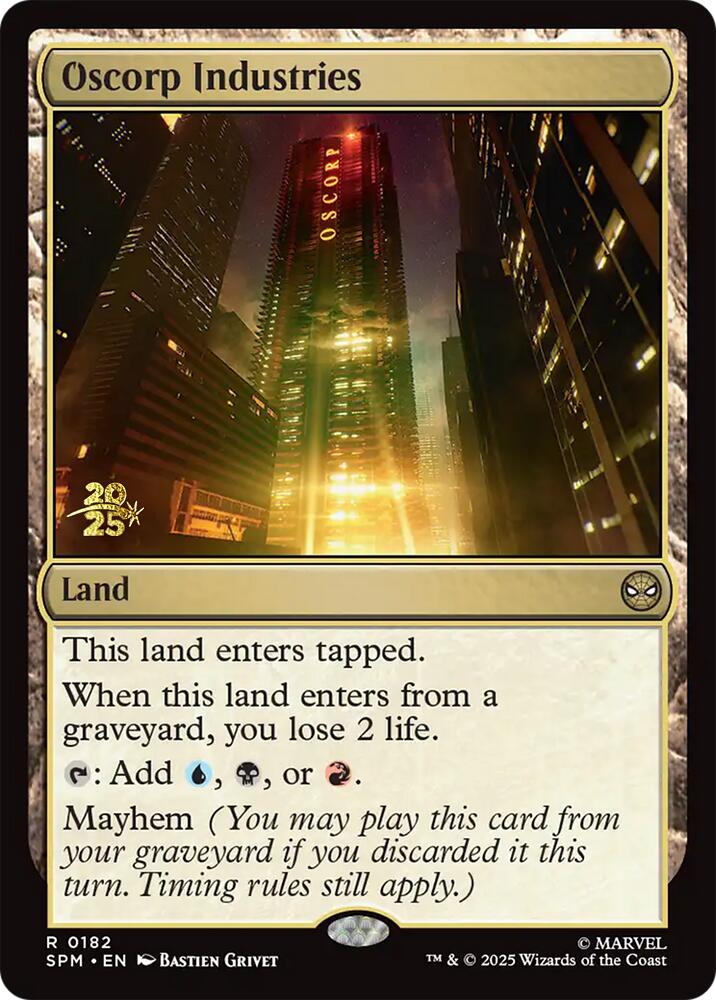Oscorp Industries [Marvel's Spider-Man Prerelease Promos] | Good Games Morley