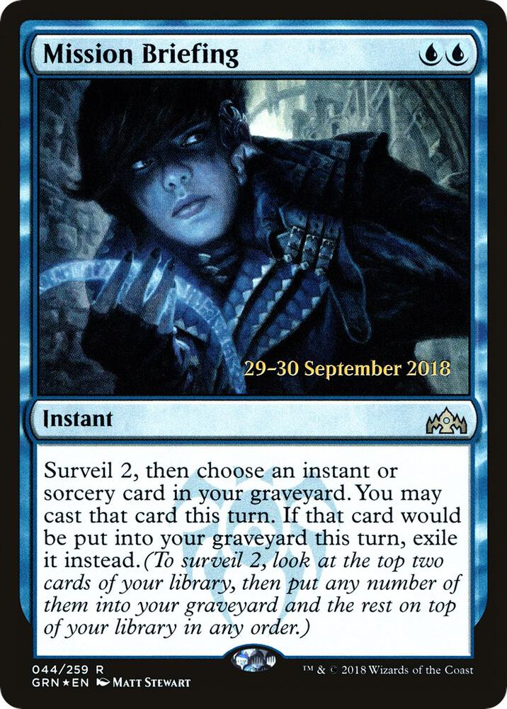 Mission Briefing 44s/84 (Prerelease Cards)  - Foil | Good Games Morley