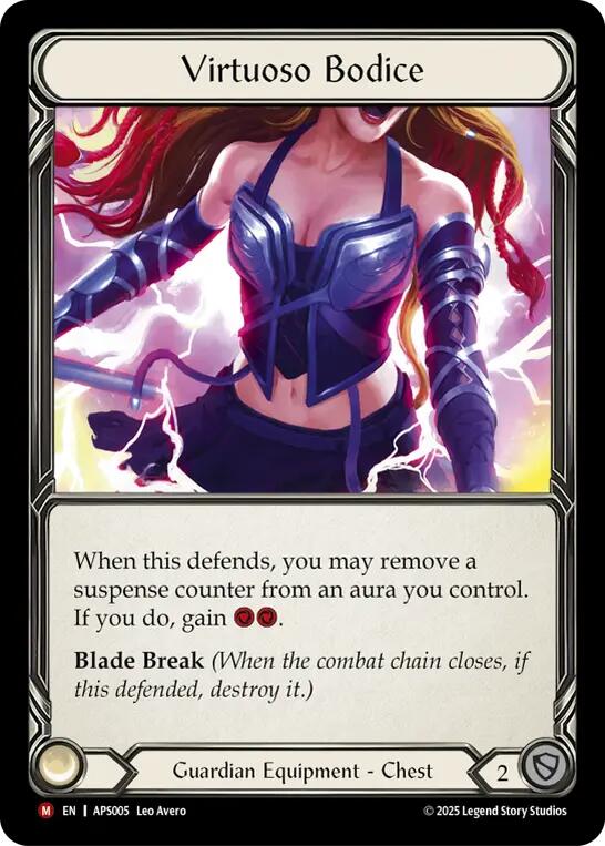 Virtuoso Bodice [APS005] (Armory Deck: Pleiades)  Rainbow Foil | Good Games Morley